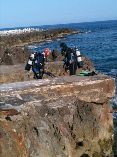 Tombant de la piscine